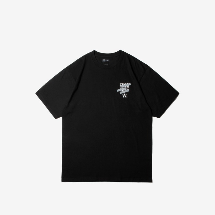 FFBW 컬러테이프 V2 쇼트슬리브 티셔츠 블랙