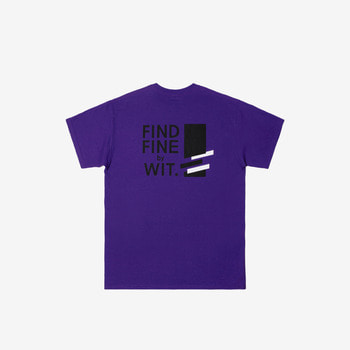 FFBW 사선로고 쇼트슬리브 티셔츠 퍼플